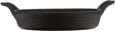 TableCraft Mini Oval Au Gratin Cookware, 24 oz, Black