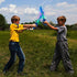 ArtCreativity Light Up Shark Sword for Kids, Set of 2, 15 Inch Toy Sword with Flashing LED Lights, Halloween Dress-Up Costume Accessories, Best Birthday Gift for Boys and Girls Toddler Toys Age 2-4