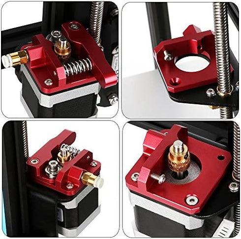 Creality Official Ender 3 Aluminum Extruder, 3D Printer Ender 3 Extruder, CR-10 Extruder Upgrade MK8 Drive Feed Bowden Extruders for Ender 3 Series, Creality CR-10 Series, Ender 5 Series