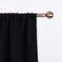 NICETOWN Blackout Curtain for Bathroom Windows - Adjustable Tie Up Shade Balloon Valance Blind (Rod Pocket Panel, 46 inches W x 63 inches L)