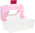 Creative Options 114-082 Molded Storage Craft Box with Lift-Out Tray, 13-inch , Pink