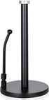 SMARTAKE Paper Towel Holder, Stainless Steel Standing Paper Towel Organizer Roll Dispenser for Kitchen Countertop Home Dining Table, Black