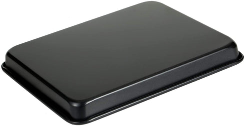 11 Inch Baking Sheets Pan Nonstick Set of 2, Walooza 1-inch Deep Baking Trays, 11X9 Inch Cookie Sheet Replacement Toaster Oven Tray, Non Toxic & Heavy Duty & Easy Clean