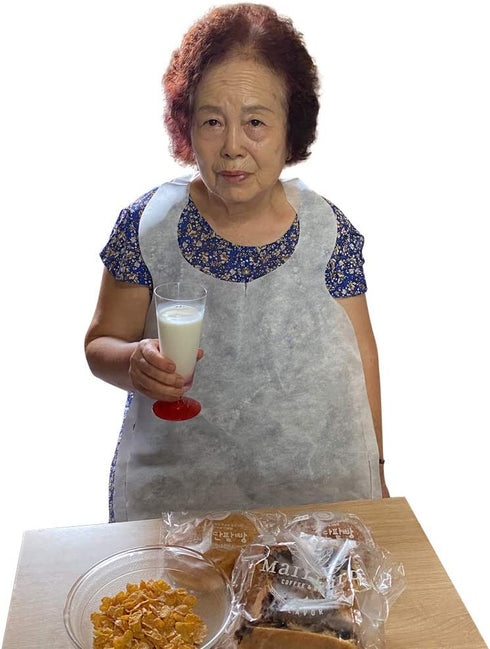 The bbosong lab Disposable Apron 100pcs /Disposable Adult Bibs/Non-woven Fabric/Keep Clothing Clean/Great for dining guests at restaurants/Hygienic,absorbent,soft Apron