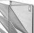 Easepres File Organizer Mesh 5-Tier Black Hanging File Organizer Vertical Holder Rack for Office Home, Silver