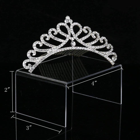 IHOMECOOKER 12 Pack Clear Acrylic Display Stand Crafts Stand Cupcake Risers 4" x 3''x 2''