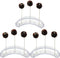 3Pcs 20 Hole Small Acrylic Transparent Lollipop Display Stand Server Decoration Cake Pop Holder Base Shelf Plastic Board Holder Lollipop Dessert Sticks Tower Container,Party Corner Decor,Clear,3.5 MM