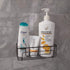 Gecko-Loc ?? Super Suction Cup Shower Caddy Bath Wall Shelf, Large Deep Bathroom Shampoo, Conditioner and Bath Gel Caddy Organizer - Kitchen Storage Basket - Rustproof Stainless Steel Black Finish