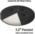 baibu Bar Stool Cushions, Super Breathable Round Bar Stool Covers Seat Cushion Round with Elastic Black 13" - One Cushion Only