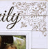 Malden International Designs Sun Washed Words Family Distressed Cream Picture Frame, 4x6, Cream
