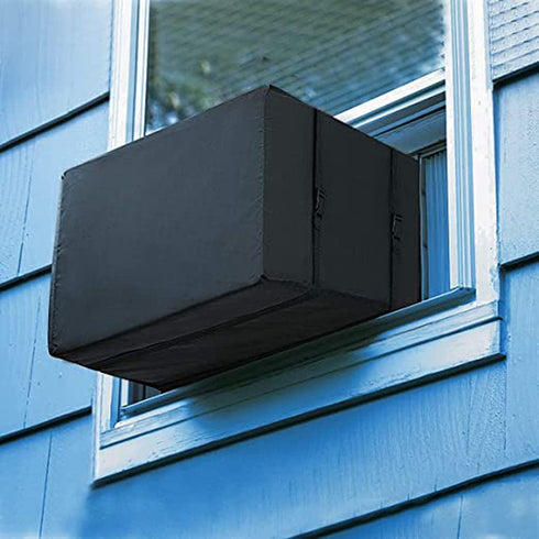 Zomia Window Air Conditioner Covers for Outside Units, Window AC Cover Outdoor Waterproof -21.5" W x 16" D x 15" H Inches Black