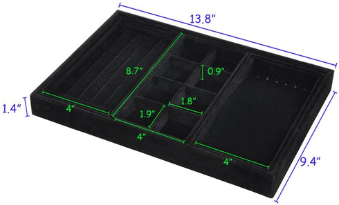 ORIGIA Drawer Organizer 4 in One Stackable Jewelry Accessary Tray Display Storage