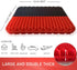 Gel Seat Cushion Double Thick Gel Support Cushions, Breathable Honeycomb Chair Mats Wheelchair Pads for Back Pain, Tailbone, Coccyx, Pressure Sores and Sciatica Relief (Red)