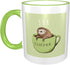 A Damned Adorable Sloth And Coffee Coffee Mug Ceramic Tea Cup Gift for Office and Home 11 Oz