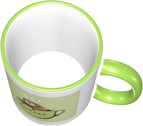 A Damned Adorable Sloth And Coffee Coffee Mug Ceramic Tea Cup Gift for Office and Home 11 Oz