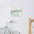 Hardy Gallery Abstract Beach Picture Wall Art: Girl & Ocean Artwork Seascape Painting on Canvas for Bathroom (16? x 12? x 1 Panel)