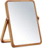 Vertical Wood Vanity Table Mirror Stand Makeup Mirror Swivel at Multiple Angles for Bedroom Living Room and Makeup Desk