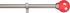 Amazon Basics Decorative 5/8" Curtain Rod with Round Finials, 86"-120", Pink