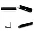 2-Pack 12" Slim Floating Shelves Mount, Adhesive or Screw Mount, for Tablets, Vinyl Records, Picture Frames, Phones, Universal Holder Shelf by Brainwavz (SHELF305 Black)
