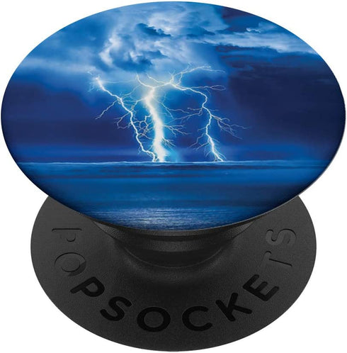 Ocean Storm Lightning Bolts - Phone Mount, Holder Knob 4604 PopSockets PopGrip: Swappable Grip for Phones & Tablets