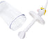 MSC International 16162 Joie Unicorn Milk Mix with Lid Pump and Drinking Straw, 10-Ounce Capacity, Unicron Cup, White