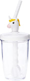 MSC International 16162 Joie Unicorn Milk Mix with Lid Pump and Drinking Straw, 10-Ounce Capacity, Unicron Cup, White