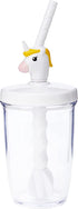 MSC International 16162 Joie Unicorn Milk Mix with Lid Pump and Drinking Straw, 10-Ounce Capacity, Unicron Cup, White