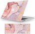 Fancity Case Compatible with MacBook Air 13 Inch 2017, Model A1466 A1369 Hard Plastic Cover Matte Protective Case with Keyboard Cover for Old 2010-2017 Air 13.3 Inch Without Touch ID, Pink Marble