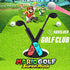 KUNSLUCK Joy-Con Golf Club for Nintendo Switch/Switch OLED, Mario Golf Games Accessories Controller Grip for Mario Golf Super Rush, Black (2 Pack)
