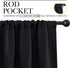 NICETOWN Black Blackout Curtain Blinds - Solid Thermal Insulated Window Treatment Blackout Drapes/Draperies for Bedroom (2 Panels, 42 inches Wide by 63 inches Long, Black)