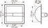 Smack Brushed Nickel Recessed Toilet Paper Holder,Contemporary Hotel Style Wall Toilet Paper Holder - Recessed Toilet Tissue Holder Includes Rear Mounting Bracket