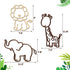 Safari Nursery Decor Jungle Theme Animals Woodland Baby Room Decor Neutral for Girls Boys Kids Nursery Wall Art for Bedroom Playroom Toddler Classroom Decorations (Lion, Giraffe, Elephant)