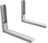 AVF EM60S-A Bracket, 15.8 x 2.6 x 4.2 inches, Silver, 2 Count