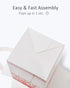 Yotruth Valentines Heart Cupcake Boxes Pink 25 Sets Easy Assembly with Insert (Choice Series)