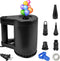 WEEFEESTAR Electric Air Pump, Air Pump for Inflatables Balloon Pump 2 in 1 Quick Inflator Deflator with 5 Nozzles for Pool Floats Air Mattress Air Bed Floaties Balloons Party Decoration (350W)