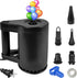 WEEFEESTAR Electric Air Pump, Air Pump for Inflatables Balloon Pump 2 in 1 Quick Inflator Deflator with 5 Nozzles for Pool Floats Air Mattress Air Bed Floaties Balloons Party Decoration (350W)