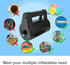 WEEFEESTAR Electric Air Pump, Air Pump for Inflatables Balloon Pump 2 in 1 Quick Inflator Deflator with 5 Nozzles for Pool Floats Air Mattress Air Bed Floaties Balloons Party Decoration (350W)
