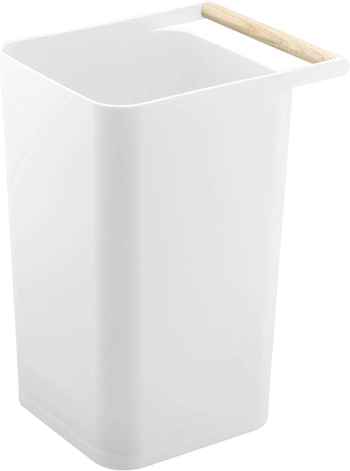 YAMAZAKI home Como Trash Can, One Size, White - 3132