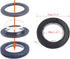 32 Pack Curtain Grommet, Inner Diameter 1-9/16"(40mm) Curtain Eyelet Rings Roman Ring Grommet Curtains Grommets kit for Casement Eyelet Tool Accessory (Black)