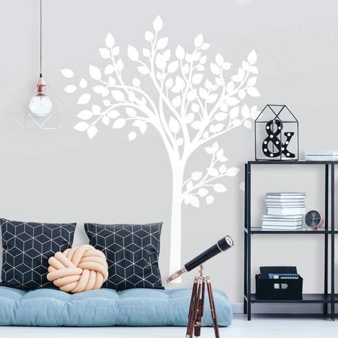 RoomMates RMK3863GM Simple White Tree Peel and Stick Giant Wall Decals