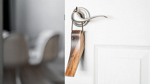 Door Stopper Decorative 3Pcs Set Door Stop Wooden Door Wedge Beech Wood, Dark Acacia, Walnut Lovely Bird Shaped Cute Door Stopper Wedge Non-Slip Rubber Patches Hanging Leather Strips