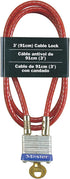 Master Lock 719D Steel Cable with Integrated Outdoor Padlock with Key, 1 Pack