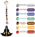 7 Chakras Stones Healing Crystals Tree of Life Wall Hanger Tumbled Gemstones Meditation Hanging Ornament Christmas Tree Memorial Hanging Pendant Xmas Gift