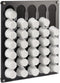 Pemtow Wall-Mount K Cup Coffee Pod Holder Organizer, Double-Deck Acrylic Coffee Pods Storage for Small Spaces, Holds 35 Pods (Capsules Not Included)