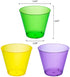 Party Essentials Hard Plastic 50 Count Party Cups/Tumblers, 9-Ounce, Mardi Gras Mix