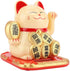 3.5-Inch Solar-Powered Lucky Cat Feng Shui Ornaments Lucky Cat Maneki Neko Waving Arm for Fortune Money and Good Luck (#1)