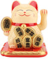 3.5-Inch Solar-Powered Lucky Cat Feng Shui Ornaments Lucky Cat Maneki Neko Waving Arm for Fortune Money and Good Luck (#1)