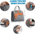 Insulated Lunch Bags for Women Men,Adult Lunch Box Large,Leakproof Lunchbox for Girl,Multi-Pocket Tote Lunch Bag Reusable Cooler Bag for Work, Office, Picnic, Outdoor (Leather/Brown)