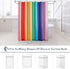 KGORGE Shower Curtain for Bathroom - Farmhouse Shower Curtain Rainbow Stripe Pattern Boho Waterproof Washable Curtain for Bathtub Camper Backdrop, 72 x 72 inches, Hooks Included