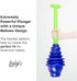 Luigi's Toilet Plunger: Powerful Toilet Unblocker to fit All Toilets, Clears and unblocks with a Powerful Bellows Action (2020 Heavy Duty Version)